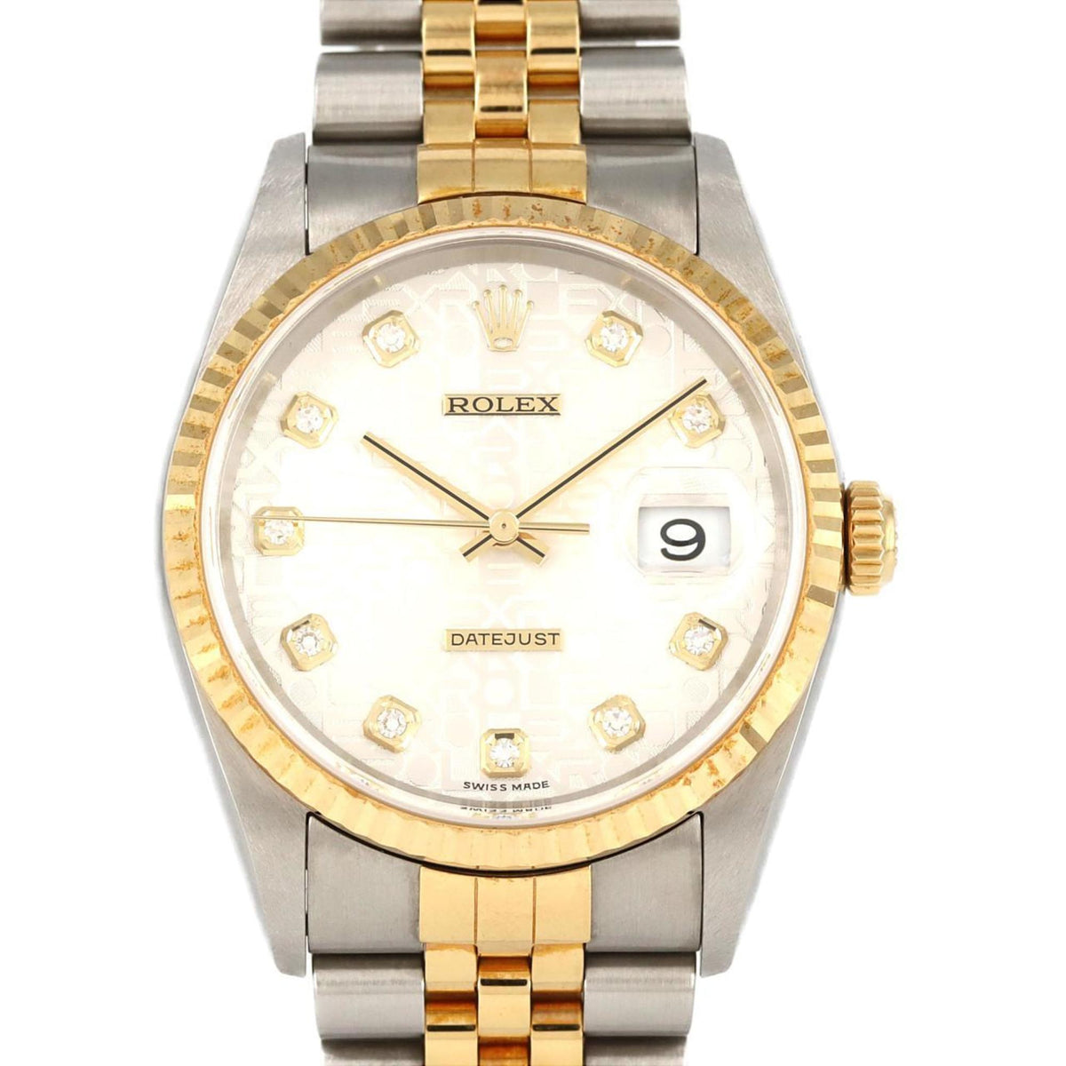 Pre-Owned Rolex Datejust 16233G SSxYG Automatic Watch, Y-Serial