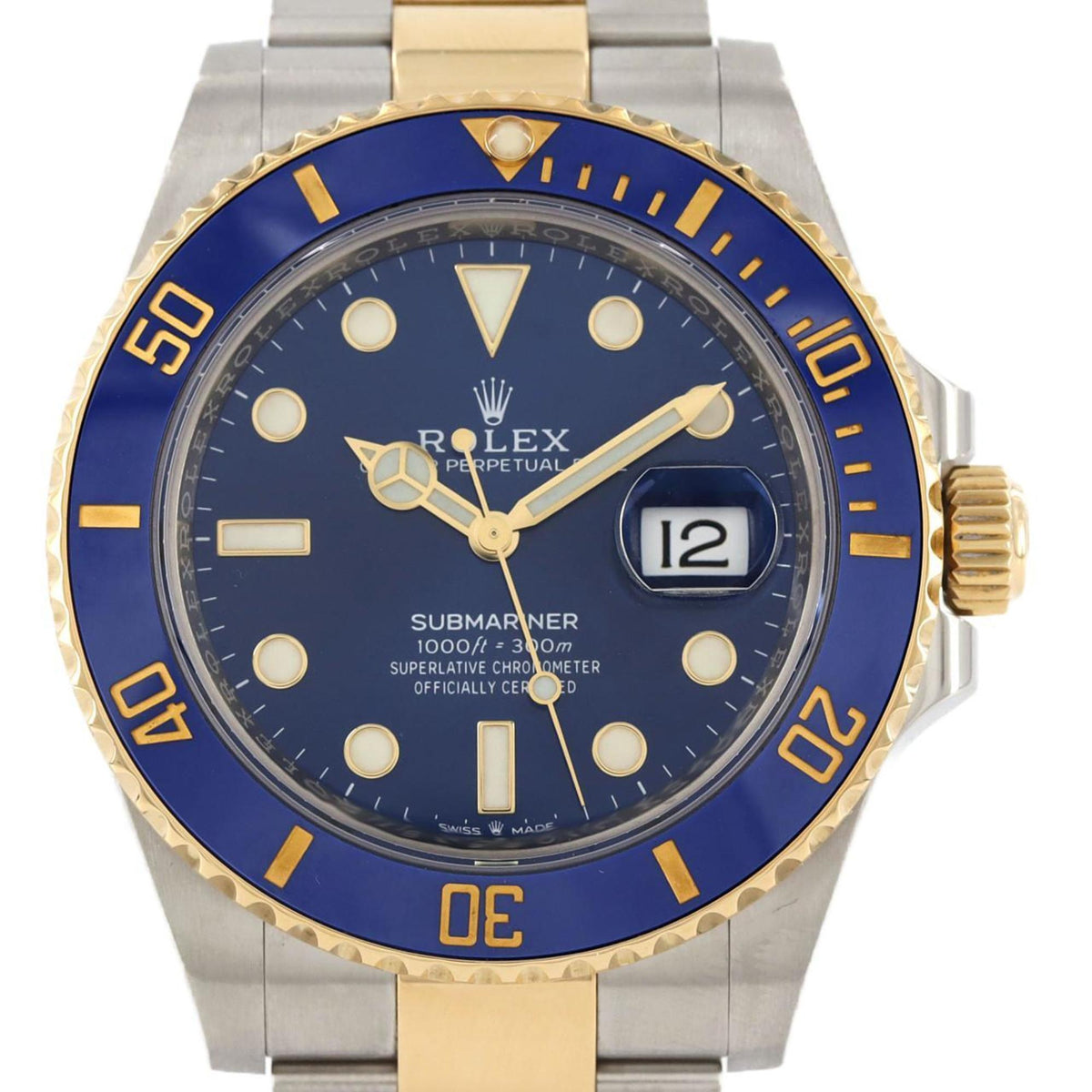 Montre Rolex Submariner Date 126613LB SSxYG d'occasion, automatique, numéro aléatoire 