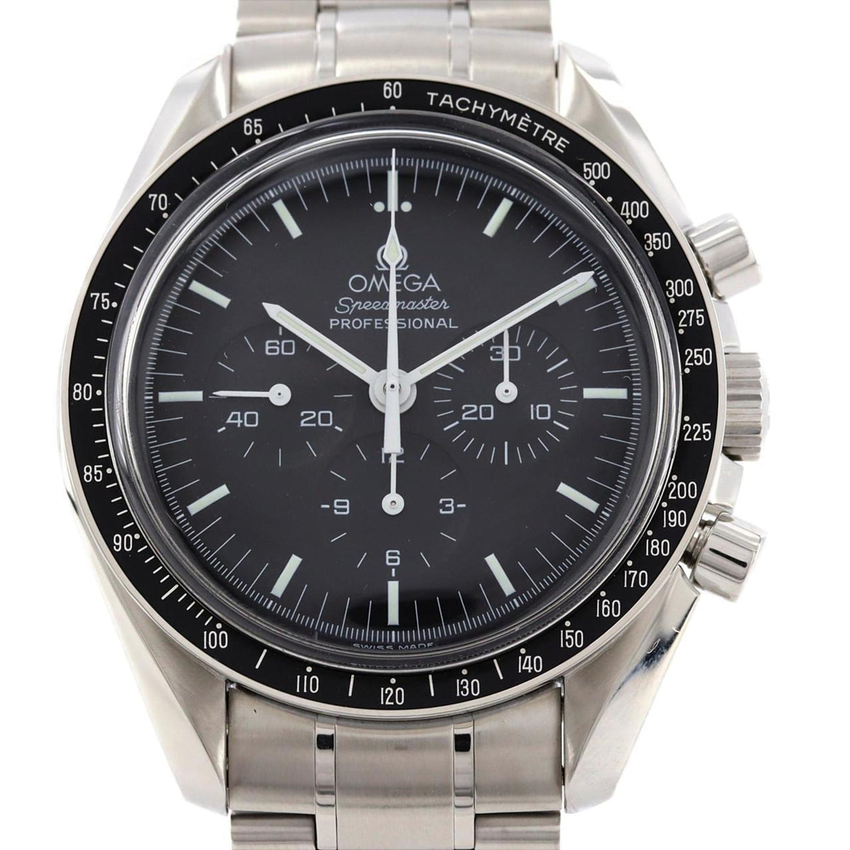 Pre-Owned Omega Speedmaster Pro 3570.50 SS Watch Manual Winding