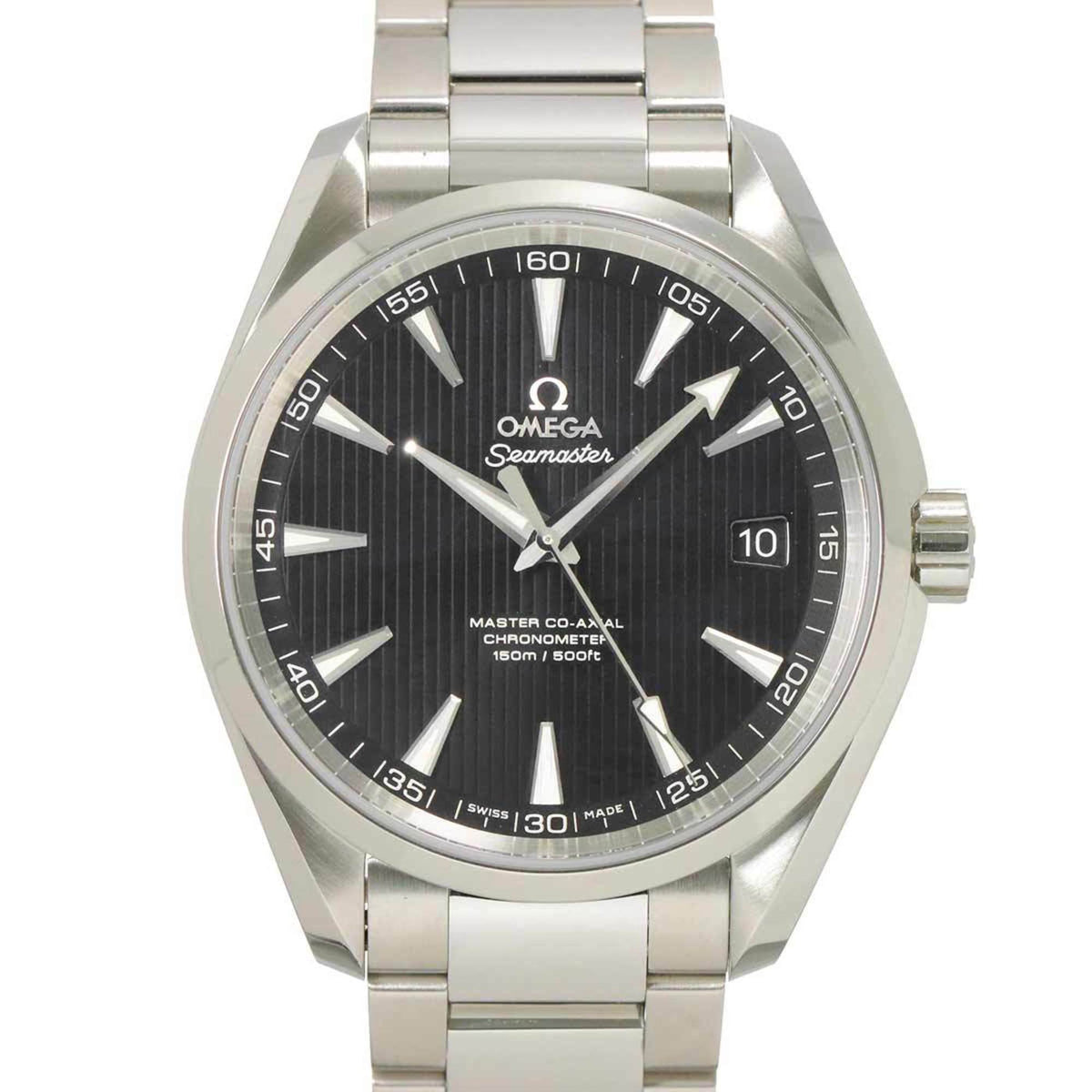Pre-Owned OMEGA Seamaster Aqua Terra 231 10 42 21 01 003 Men's Watch with Date Display, Black, Automatic