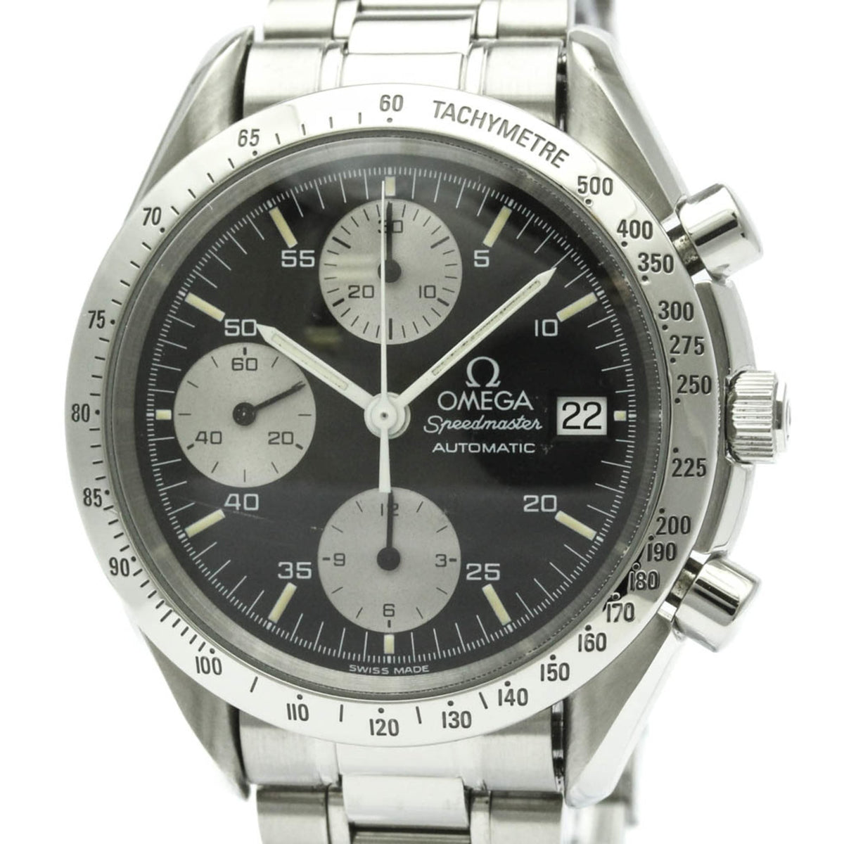 Pre-Owned Polished OMEGA Speedmaster Date Steel Automatic Mens Watch 3511.50 BF563756