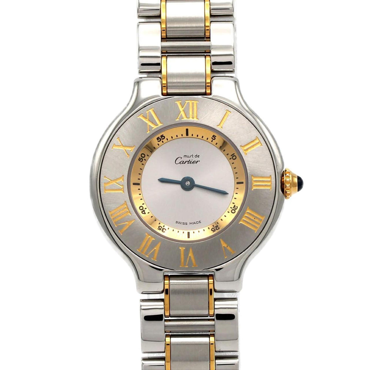 Pre-Owned Cartier Must 21 SM Two-Tone W10073R6 SSxYG Quartz Watch