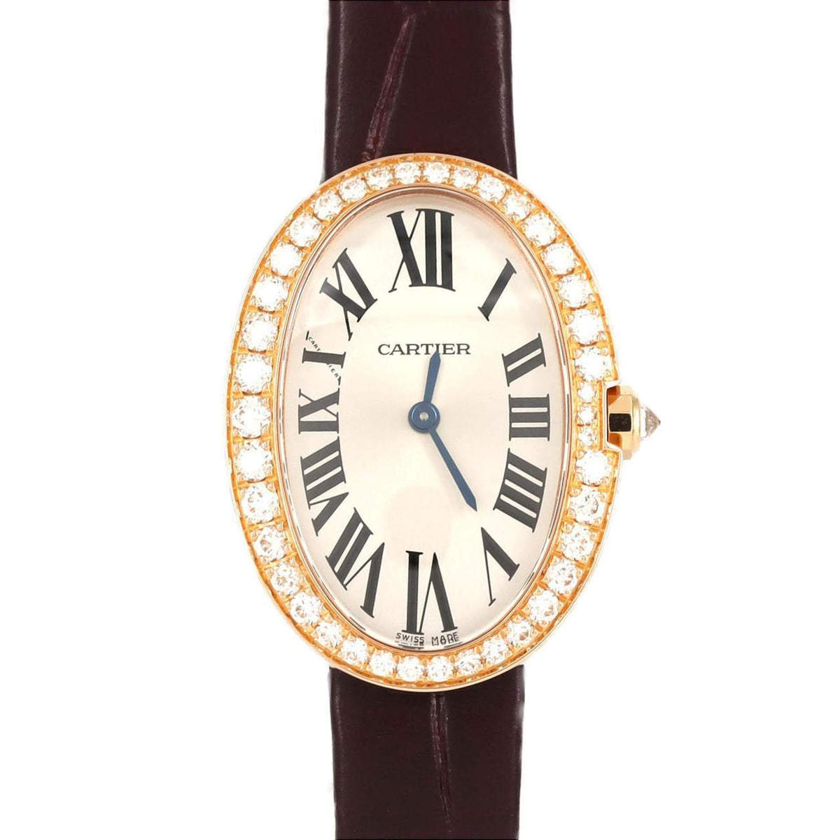 Pre-Owned Cartier Baignoire SM PG D WB520004 PG/RG Quartz Watch