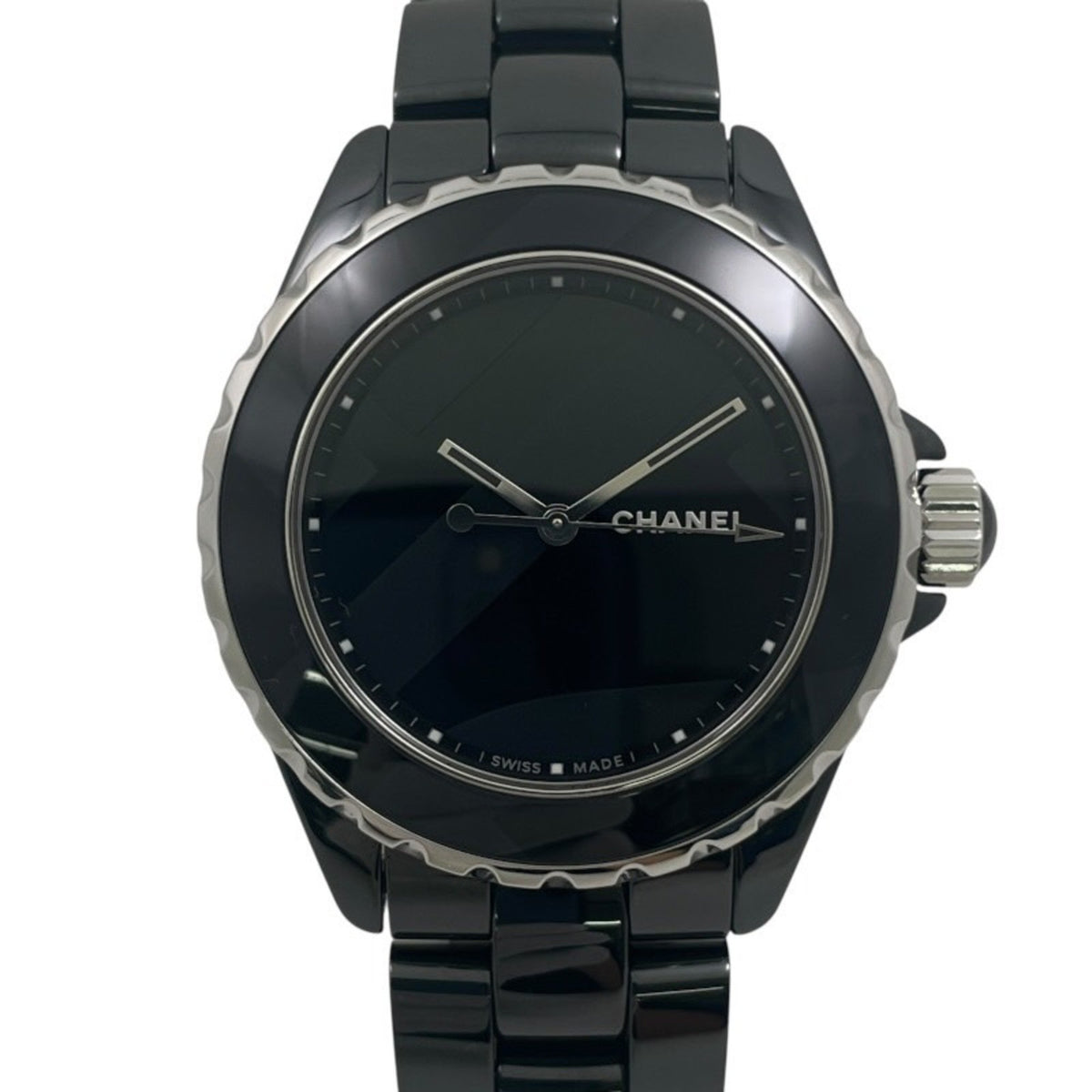 Pre-Owned CHANEL J12 Untitled Limited Edition H5581 Ceramic Men's Automatic Watch, Black