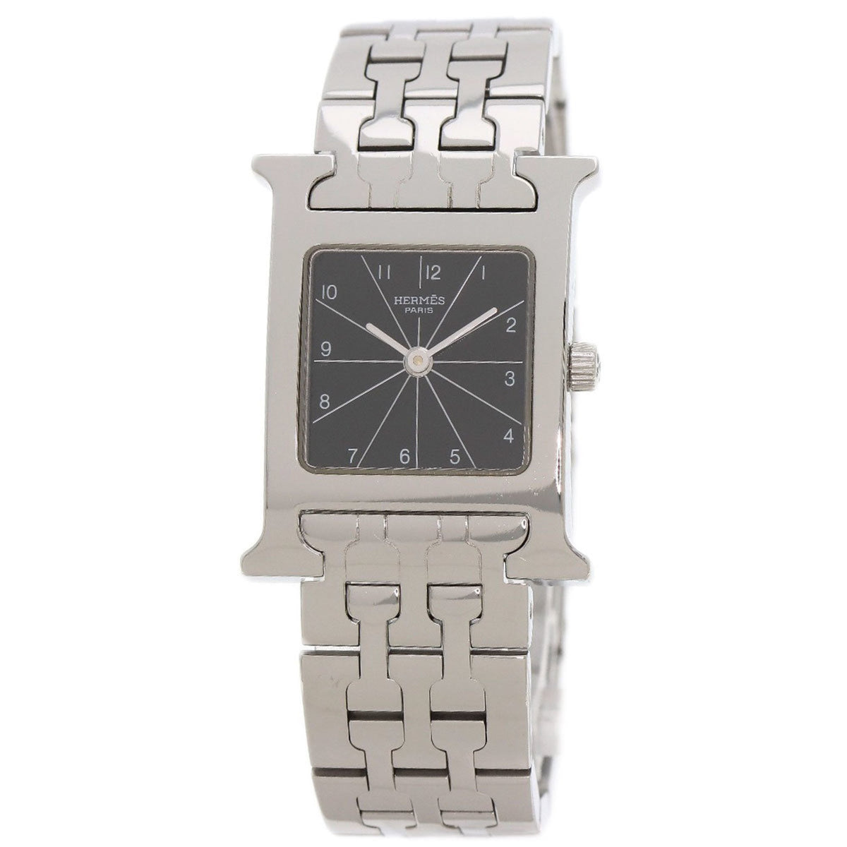 Pre-Owned Hermes HH1.210 H Watch Stainless Steel SS Ladies HERMES