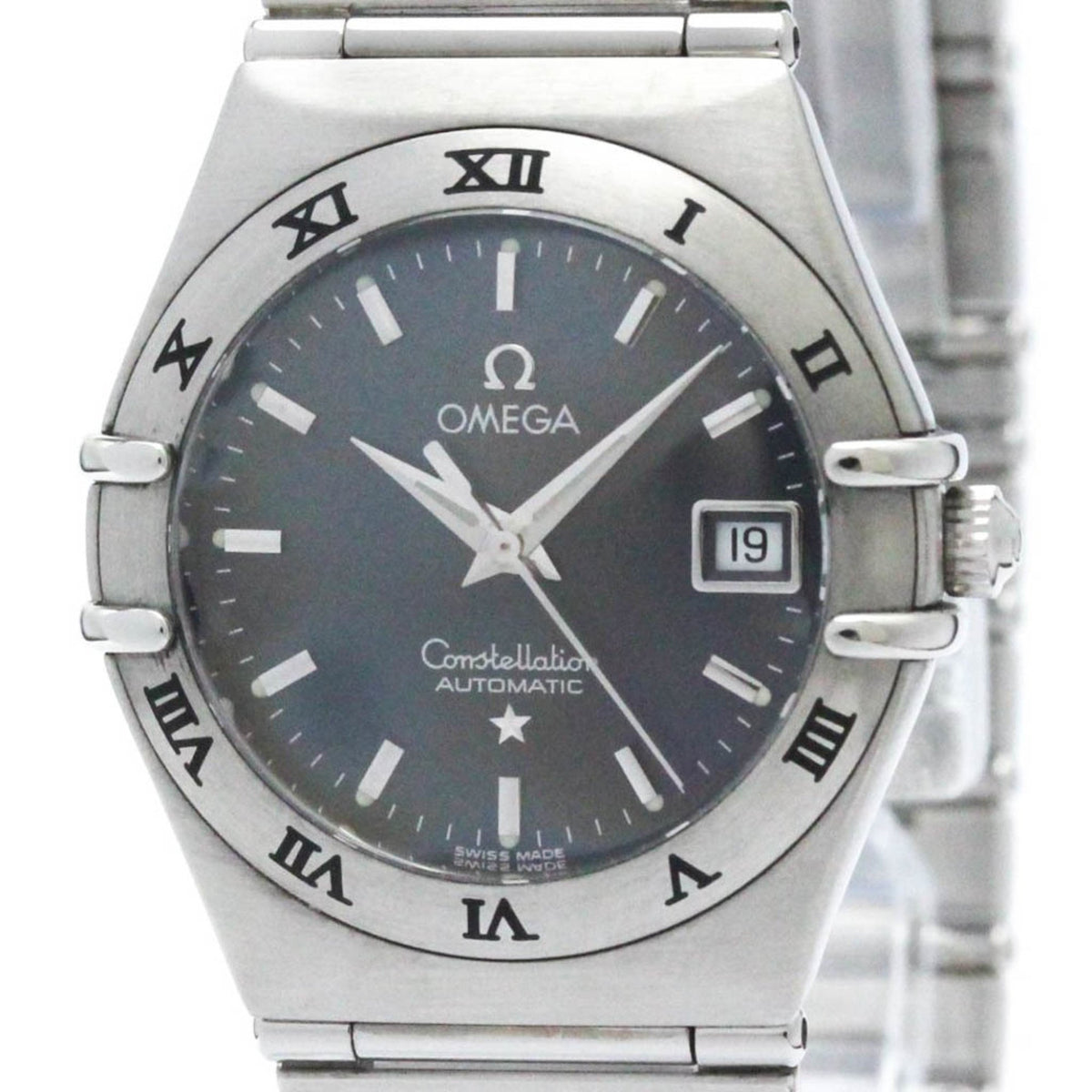 Montre automatique Omega Constellation en acier poli d'occasion pour femme 1592.40 BF572180 