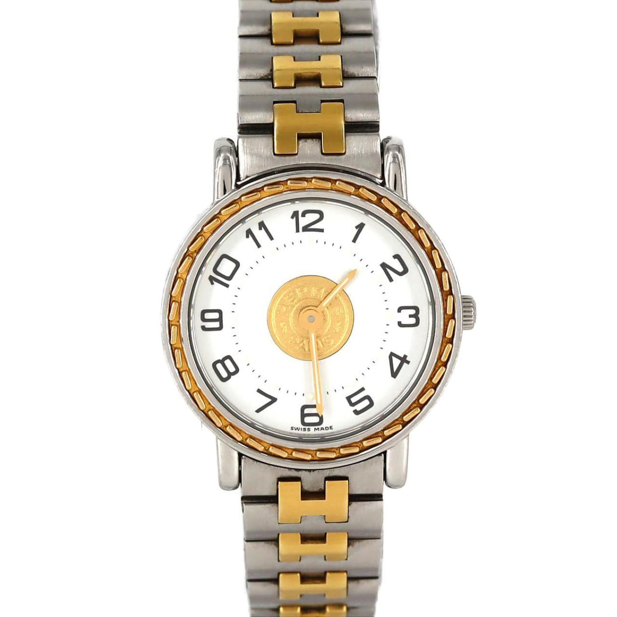 Pre-Owned Hermes Sellier Combi SE4.240 SSxGP Quartz Watch
