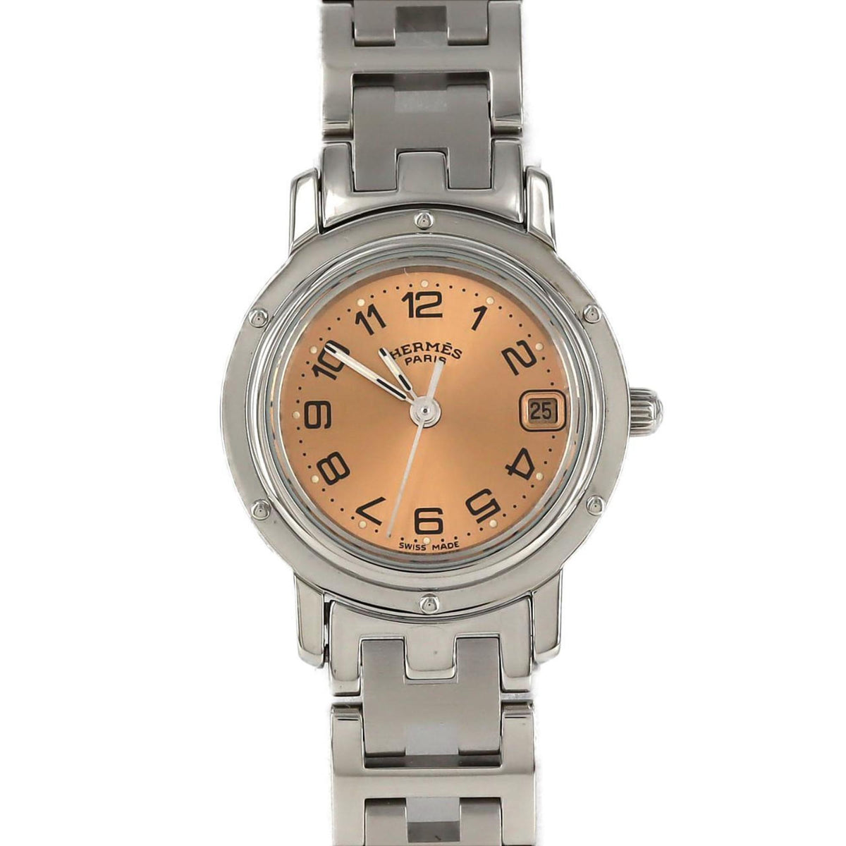 Montre à quartz Hermes Clipper CL4.210 SS d'occasion 
