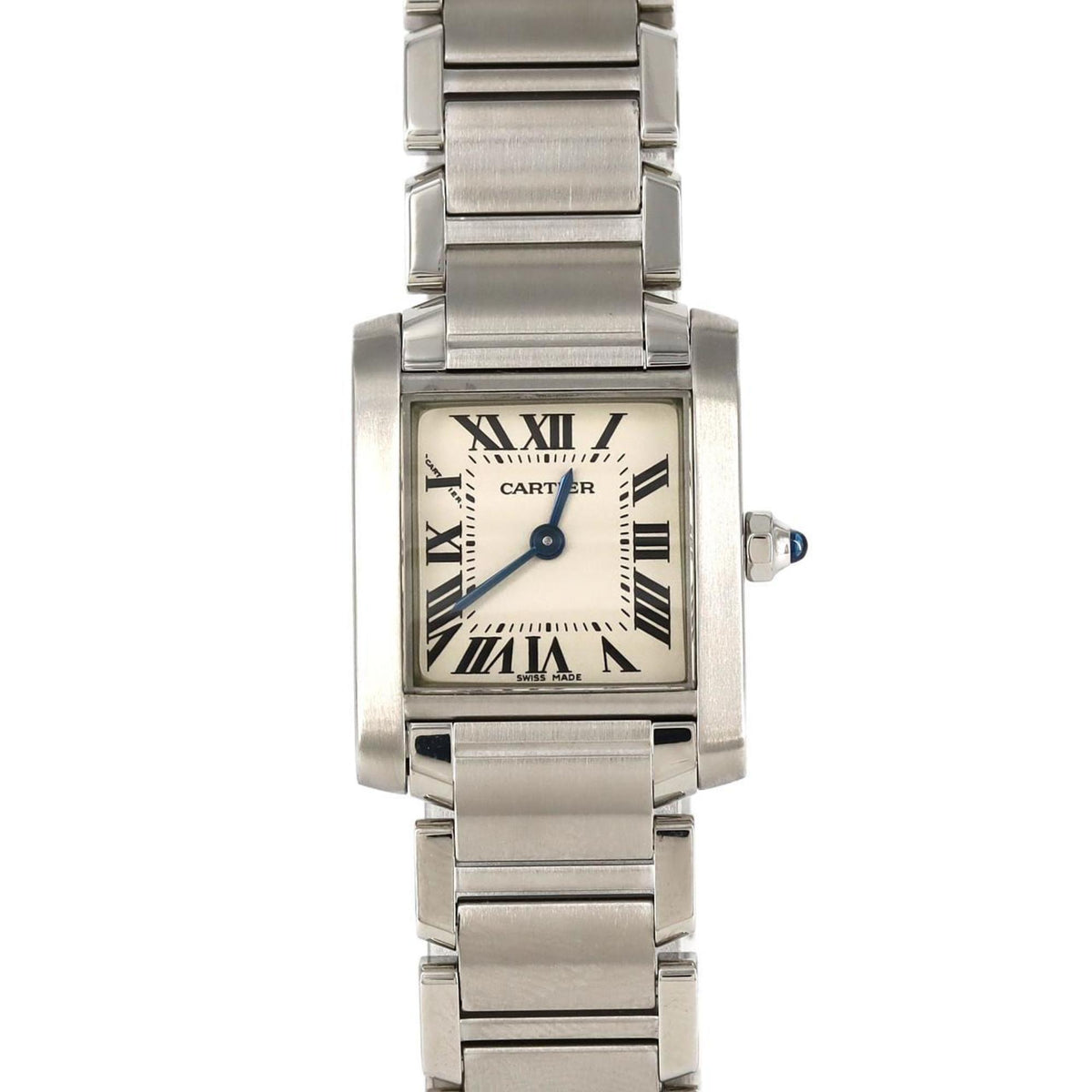Montre-bracelet à quartz Cartier Tank Francaise SM W51008Q3 SS d'occasion 