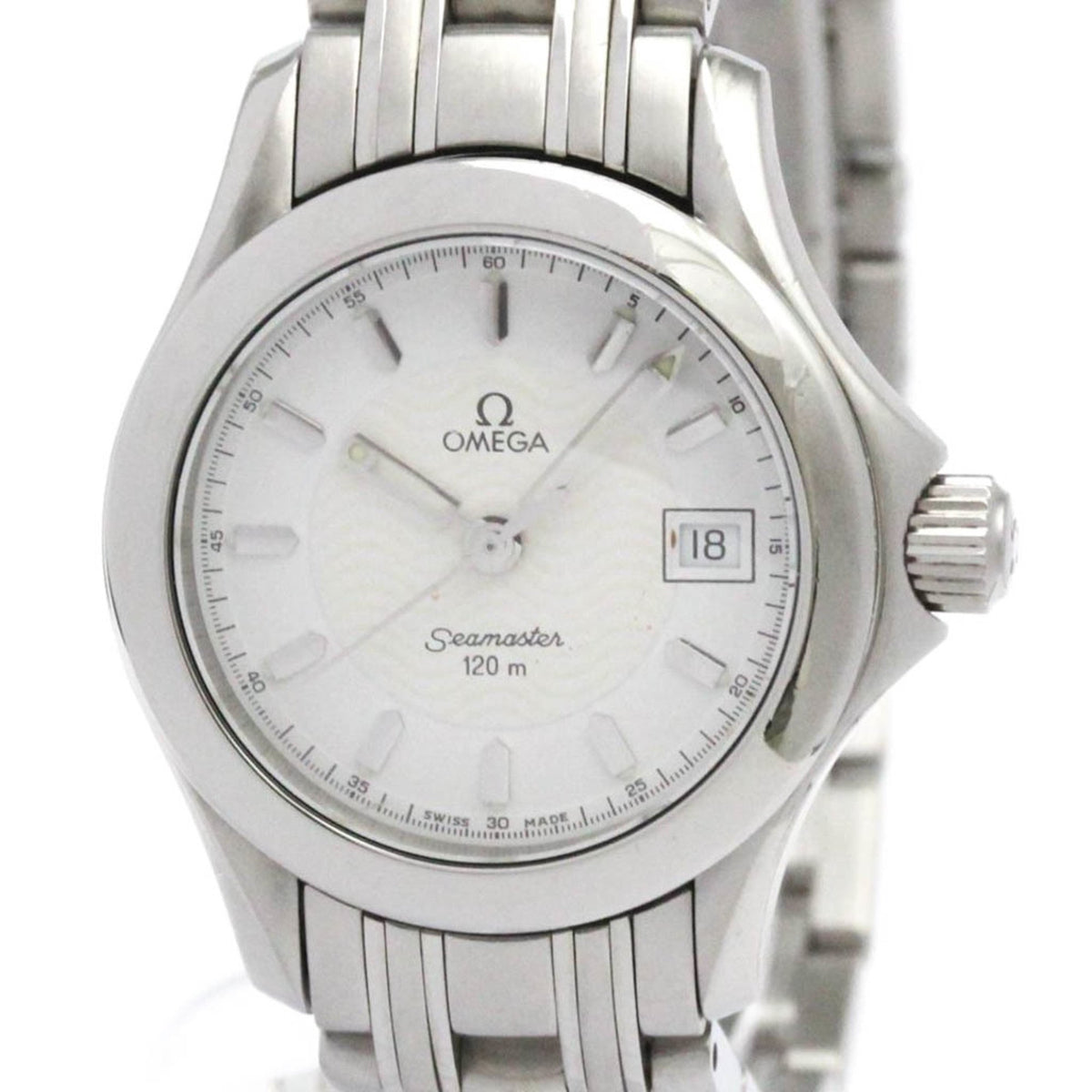 Pre-Owned OMEGA Seamaster 120M Steel Quartz Ladies Watch 2581.21 Polished