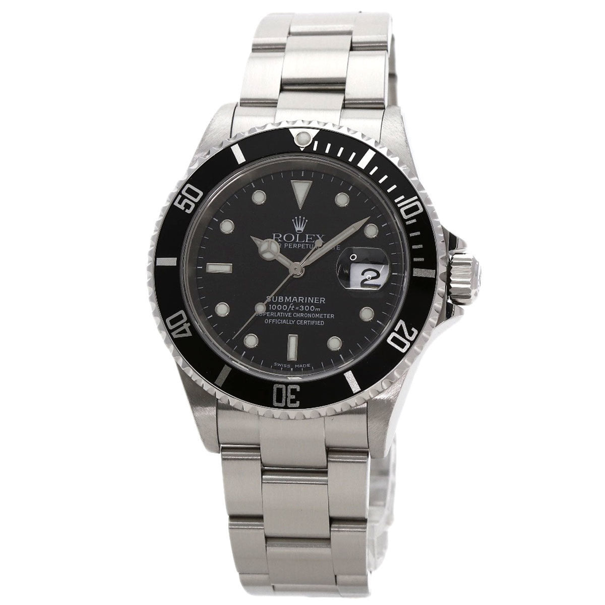 Pre-Owned Rolex 16610 Submariner Date Watch Stainless Steel/SS Men's ROLEX