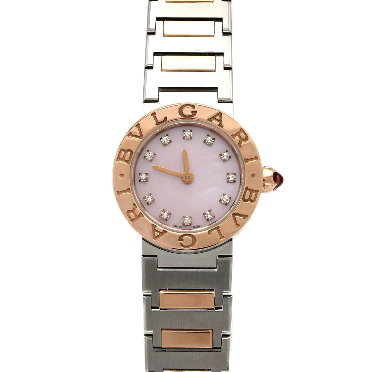 Pre-Owned Bulgari PG Combination 12P BBP23SG BBL23C2SPG 103065 SSxPG Quartz Watch