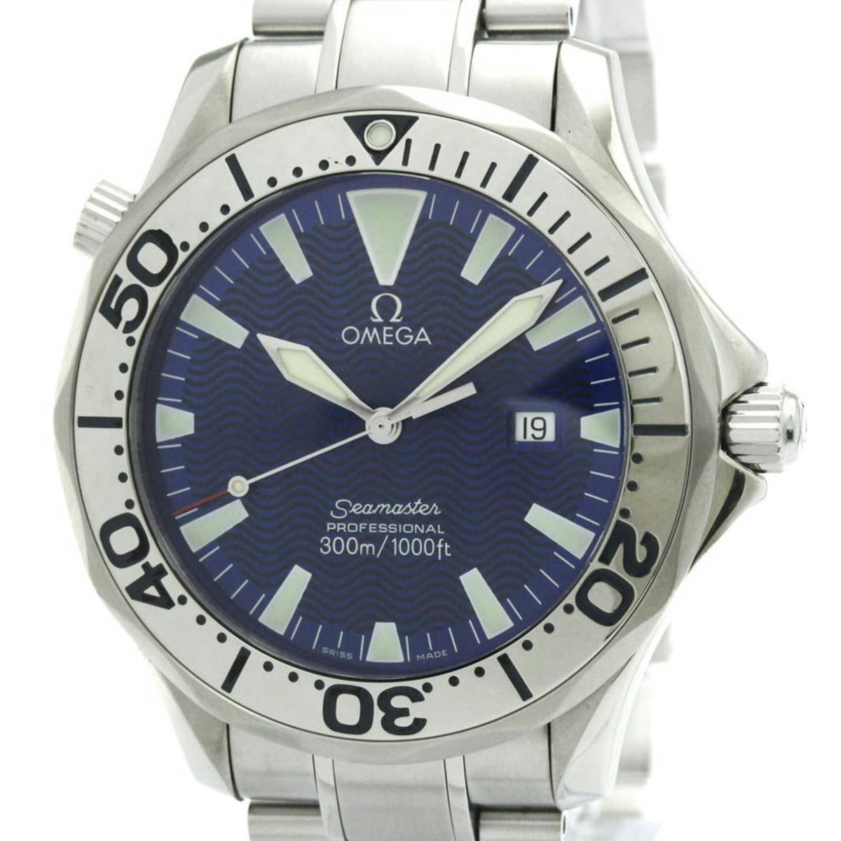Pre-Owned OMEGA Seamaster Professional 300M Quartz Mens Watch 2265.80 Polished