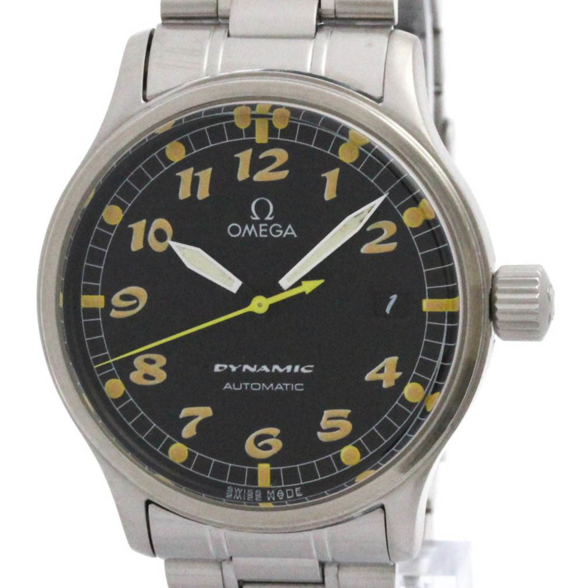Pre-Owned OMEGA Dynamic Stainless Steel Automatic Mens Watch 5200.50 Polished