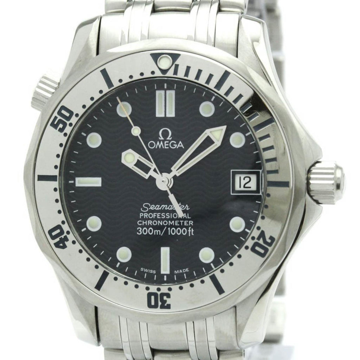 Pre-Owned OMEGA Seamaster Professional 300M Mid Size Watch 2552.80 Polished