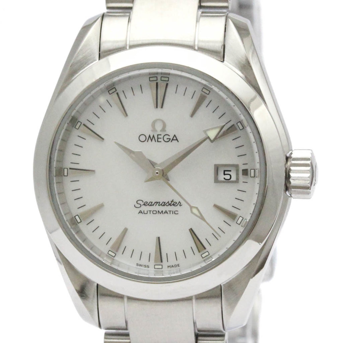 Pre-Owned OMEGA Seamaster Aqua Terra MOP Dial Automatic Watch 2573.70 Polished
