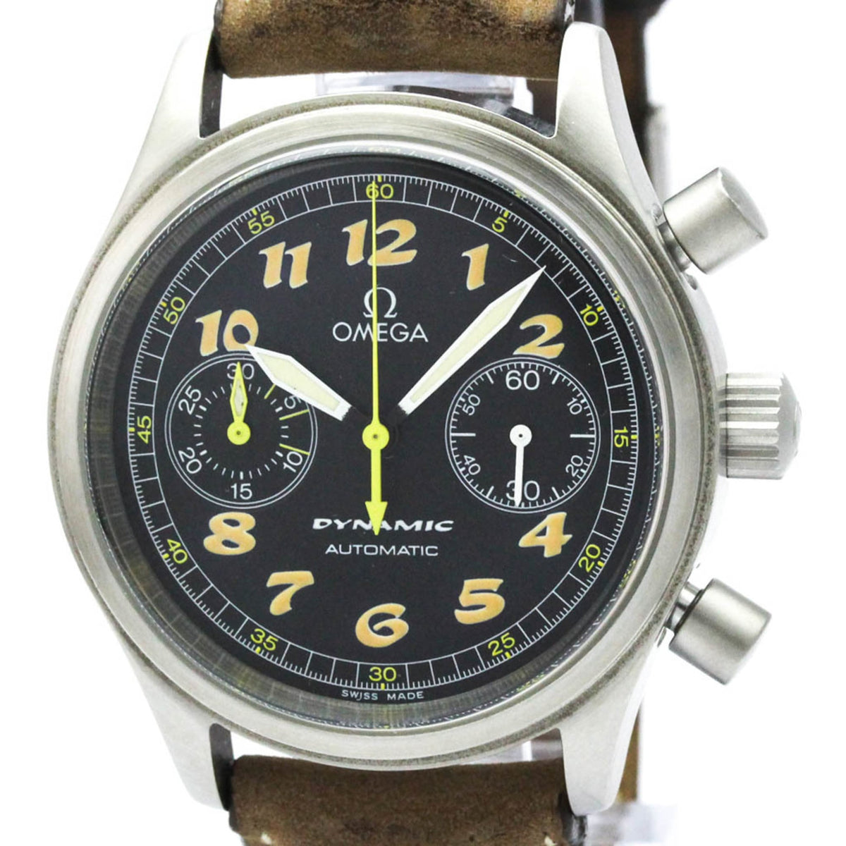 Pre-Owned OMEGA Dynamic Chronograph Steel Automatic Mens Watch 5240.50 Polished