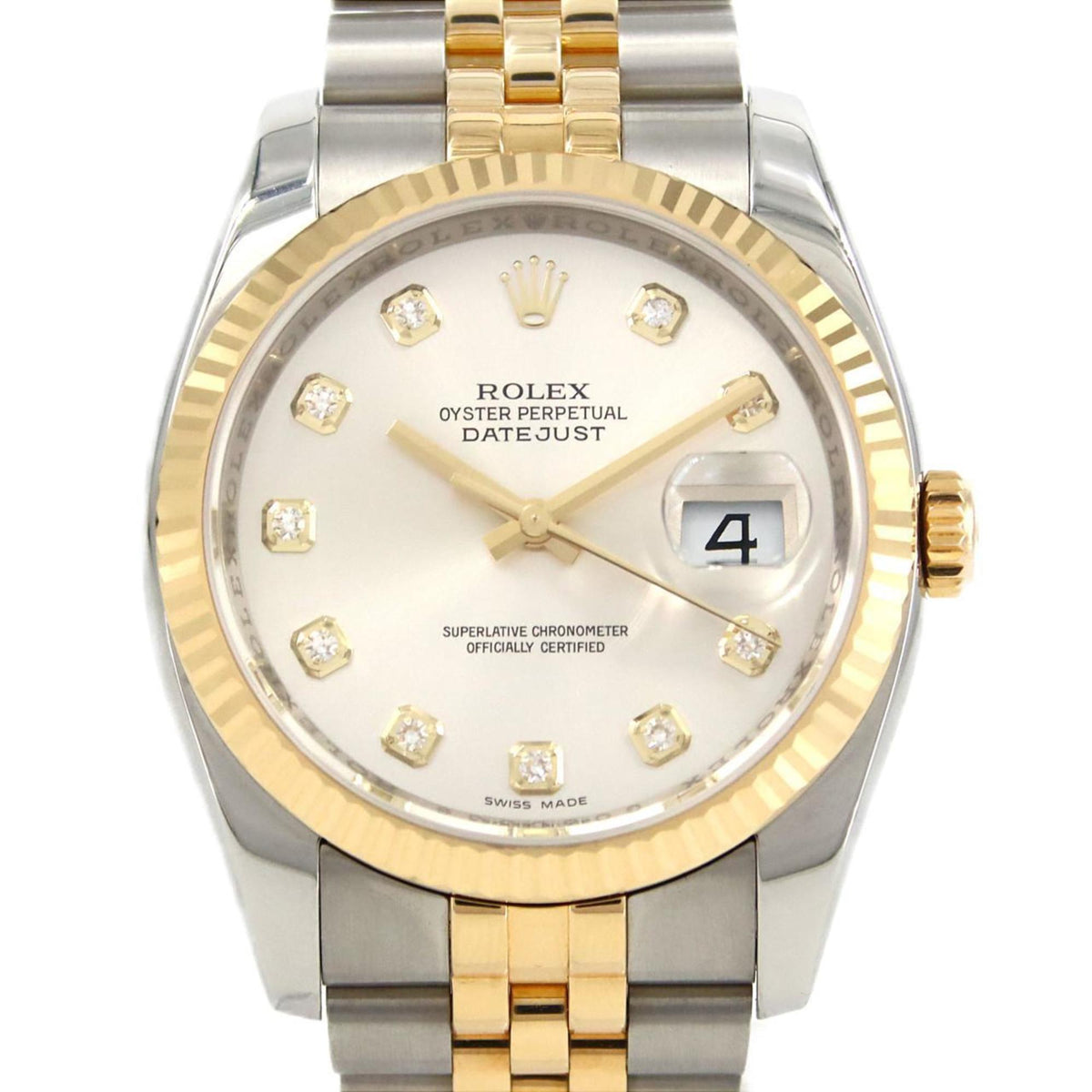Pre-Owned Rolex Datejust 116233G SSxYG Automatic Watch G Serial
