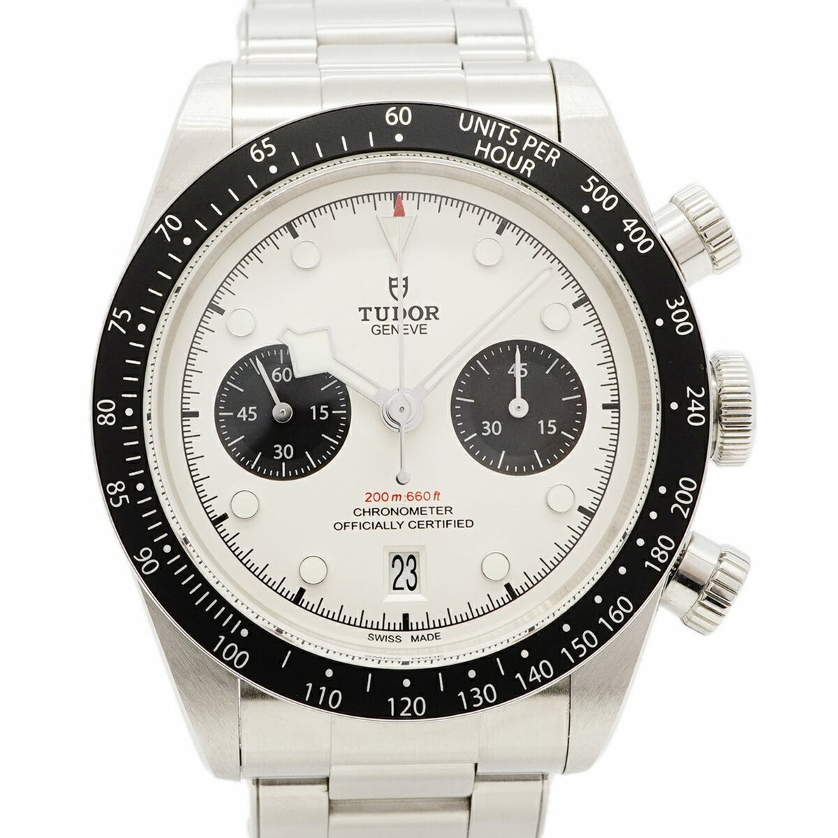 Pre-Owned Tudor Black Bay Chrono 79360N Silver Dial Men's Watch