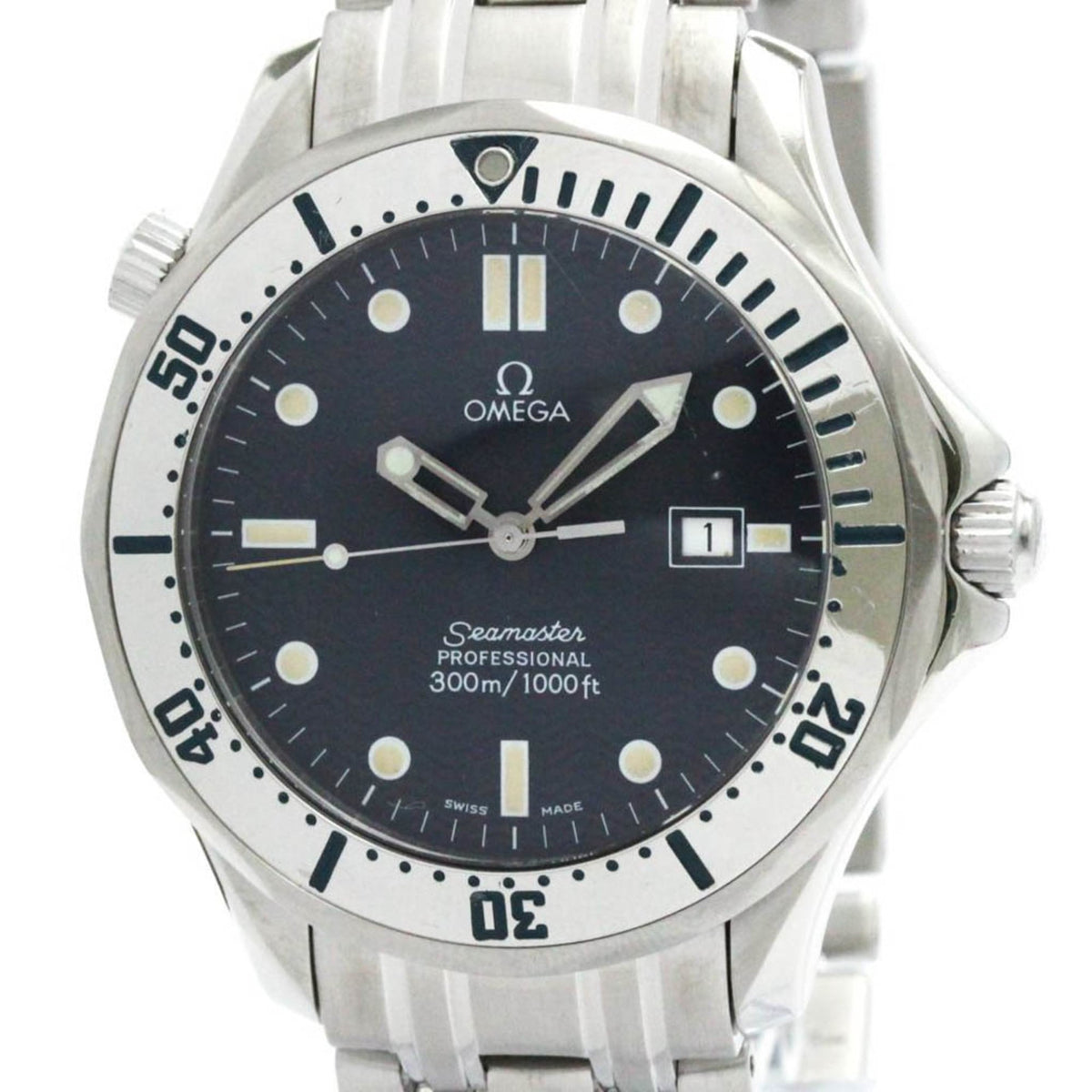 Pre-Owned Polished OMEGA Seamaster Professional 300M Quartz Mens Watch 2542.80 BF579238