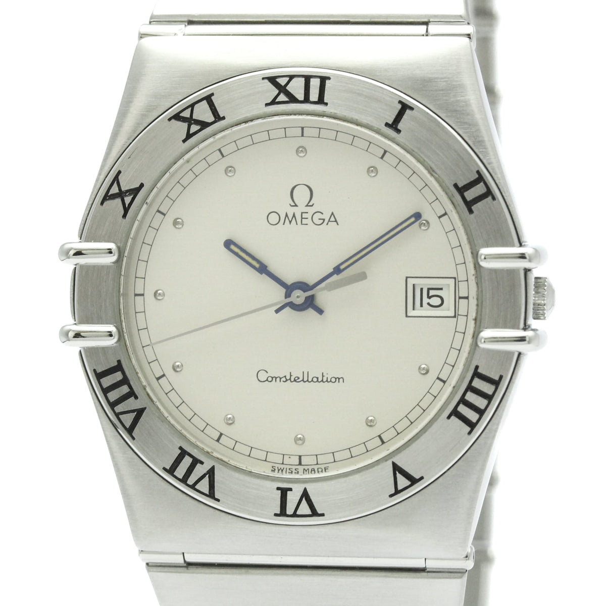 Pre-Owned OMEGA Constellation Stainless Steel Quartz Mens Watch 396.1070 Polished