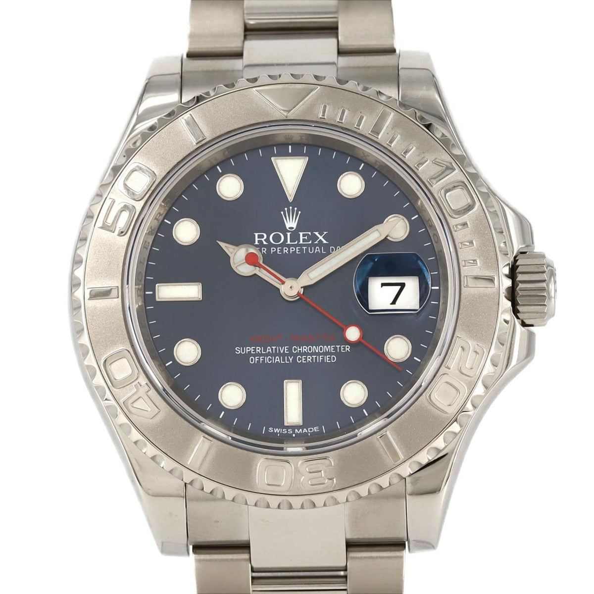 Pre-Owned Rolex Yacht-Master 116622 SSxPT Automatic Watch, Random Number