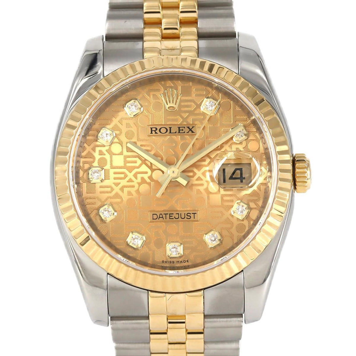 Pre-Owned Rolex Datejust 116233G SSxYG Automatic Watch, V-Serial