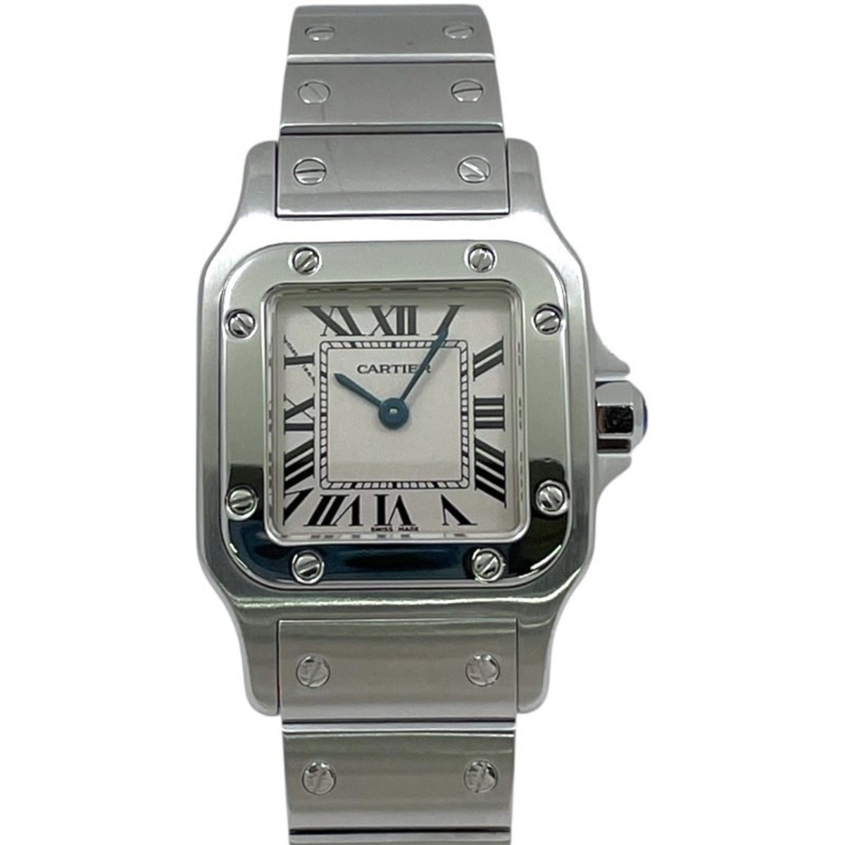 Pre-Owned CARTIER Santos Galbe SM W20056D6 Stainless Steel Women's Quartz Watch