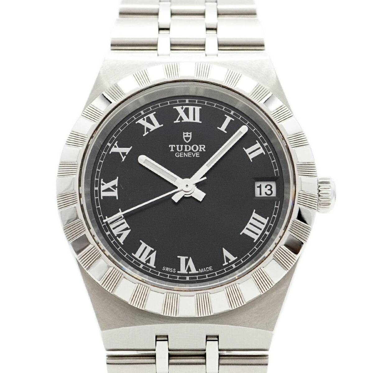 Pre-Owned Tudor Royal 28400 Black Dial Watch for Men and Women