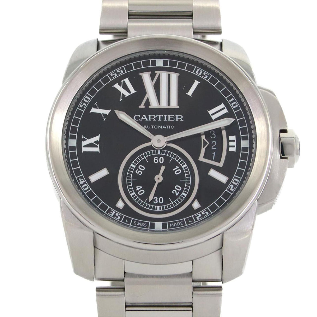 Pre-Owned Cartier Calibre de LM W7100016 Stainless Steel Automatic Watch