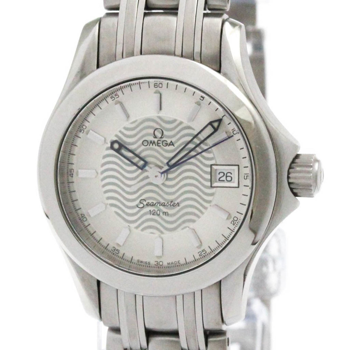 Pre-Owned OMEGA Seamaster 120M Steel Quartz Ladies Watch 2571.31 Polished