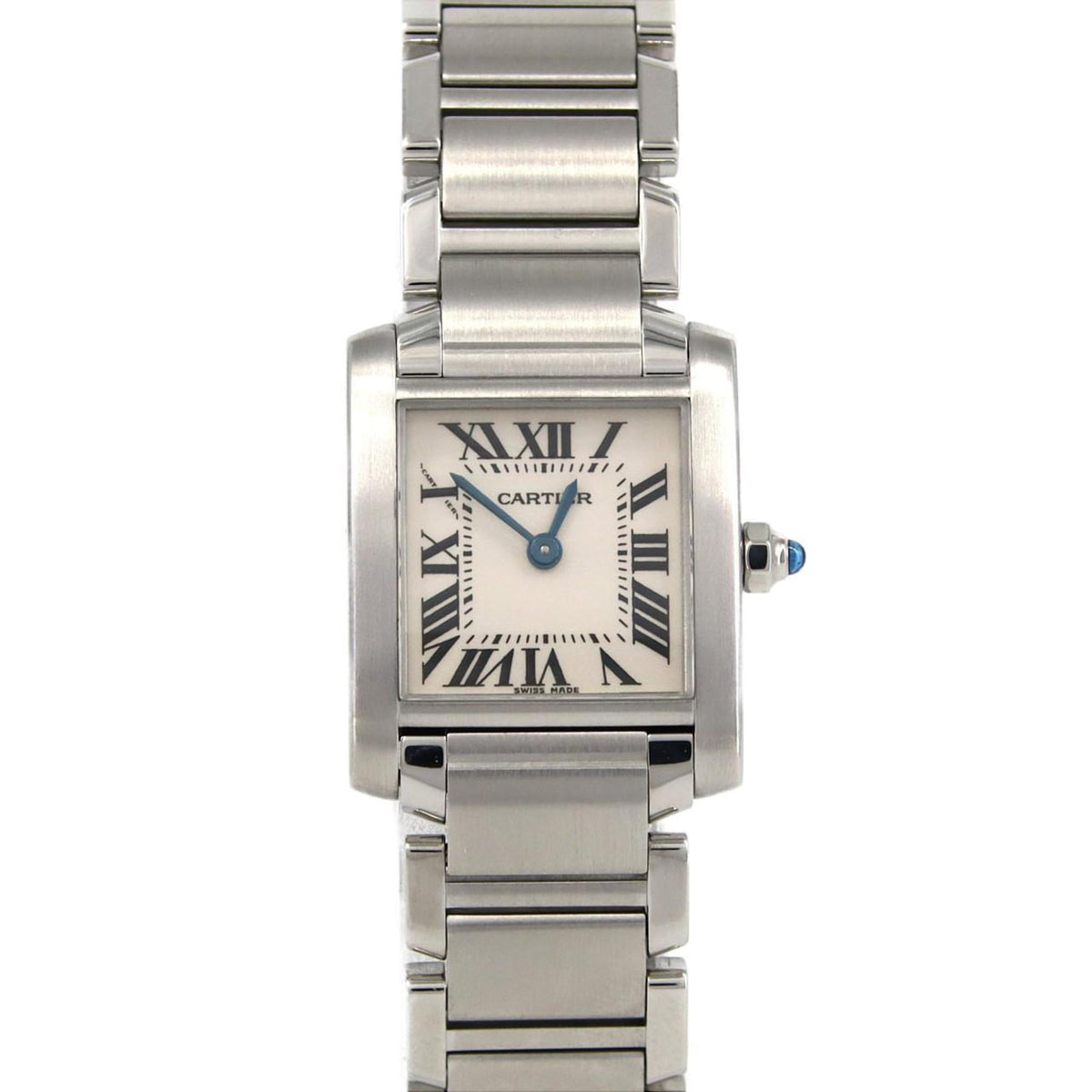 Pre-Owned Cartier Tank Francaise SM W51008Q3 SS Wristwatch Quartz