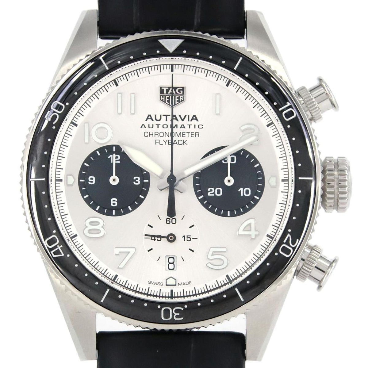 Montre automatique TAG Heuer Autavia 60e anniversaire Flyback Chronograph CBE511B.FC8279 SS d'occasion 