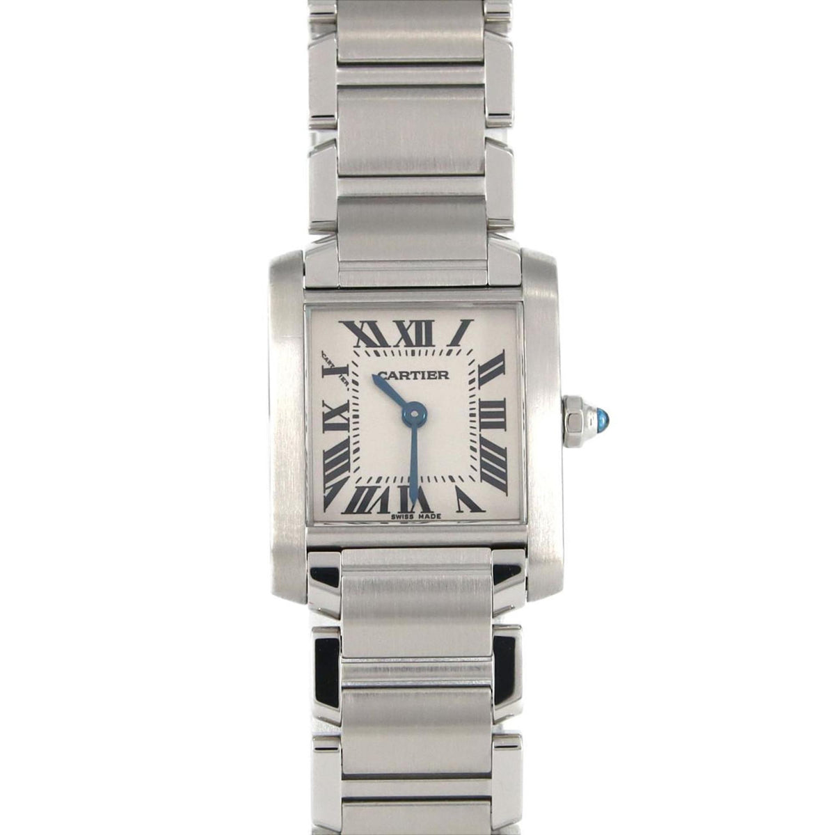 Montre-bracelet à quartz Cartier Tank Francaise SM W51008Q3 SS d'occasion 