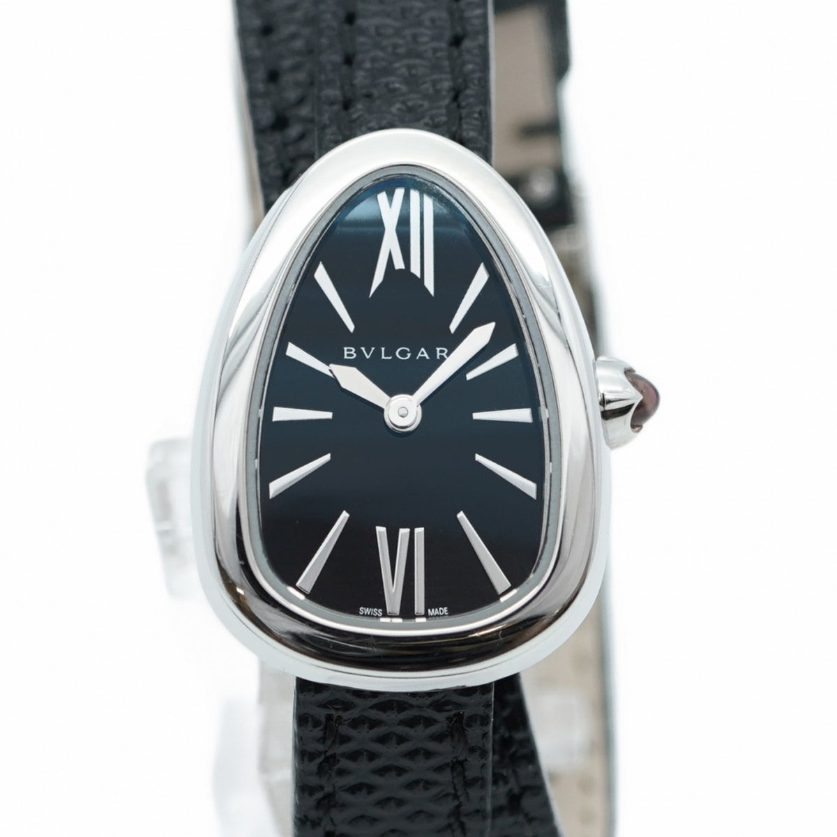 Pre-Owned Bvlgari Serpenti 102782 Black Dial Women's Watch