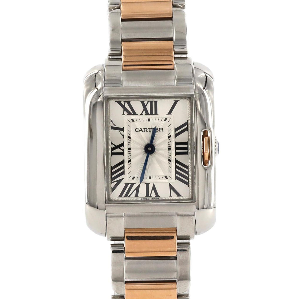 Montre-bracelet à quartz Cartier Tank Anglaise SM PG Combi W5310036 SSxPG d'occasion 