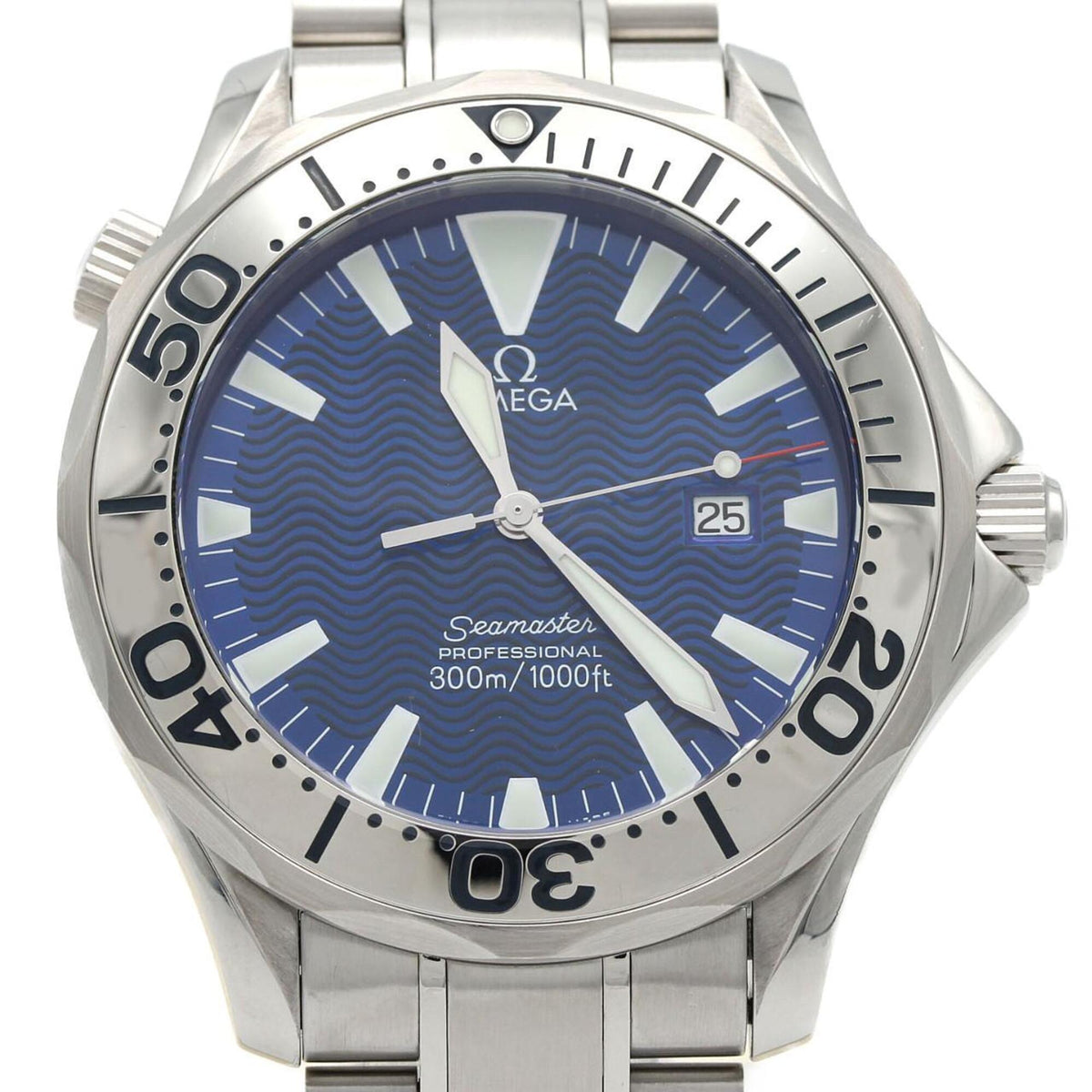 Pre-Owned Omega Seamaster Professional 2265.80 Stainless Steel Quartz Watch
