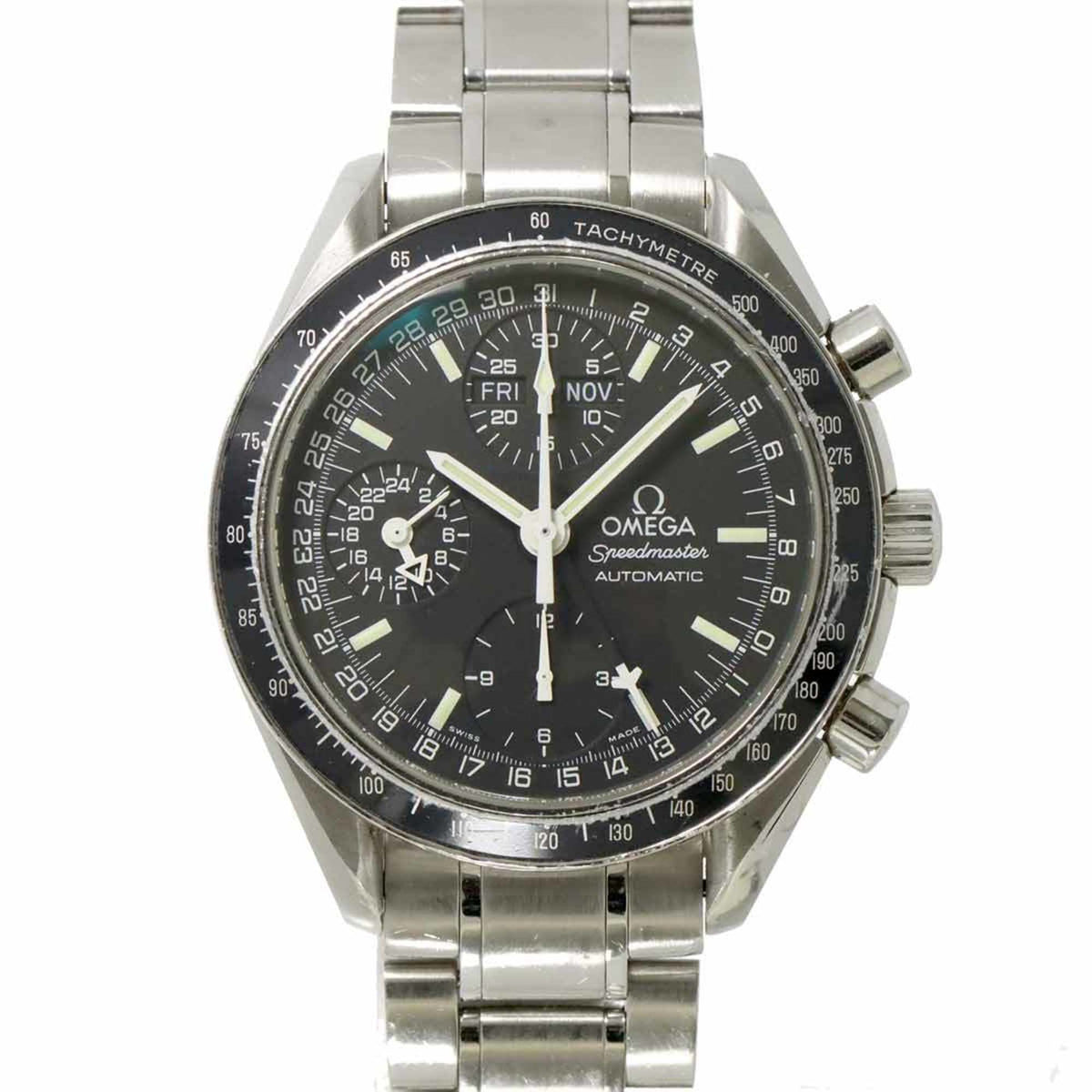 Pre-Owned OMEGA Speedmaster Mark 40 Cosmos Triple Calendar 3520 50 Men's Watch Black Automatic