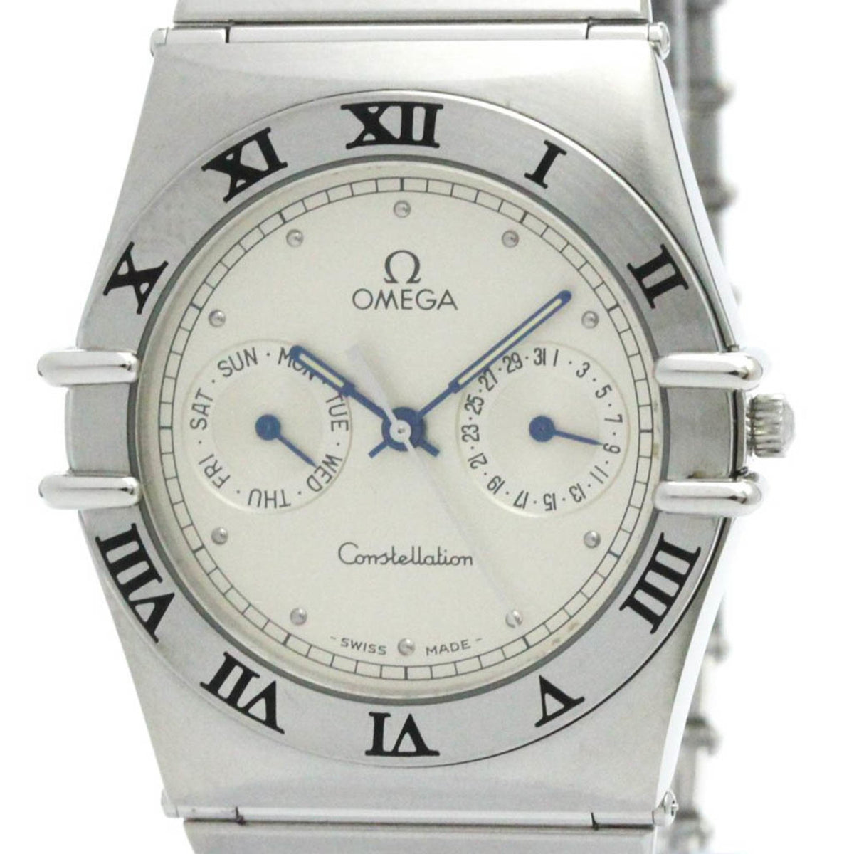 Pre-Owned Polished OMEGA Constellation Stainless Steel Quartz Mens Watch 396.1070 BF581633