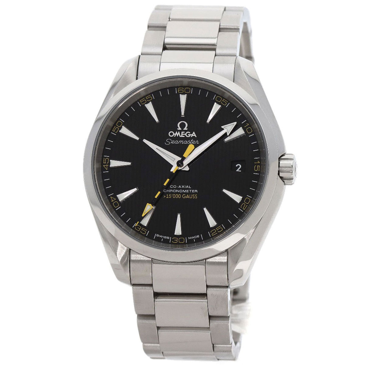 Pre-Owned Omega 231.10.42.21.01.002 Seamaster Aqua Terra 15000 Gauss Watch Stainless Steel SS Men's