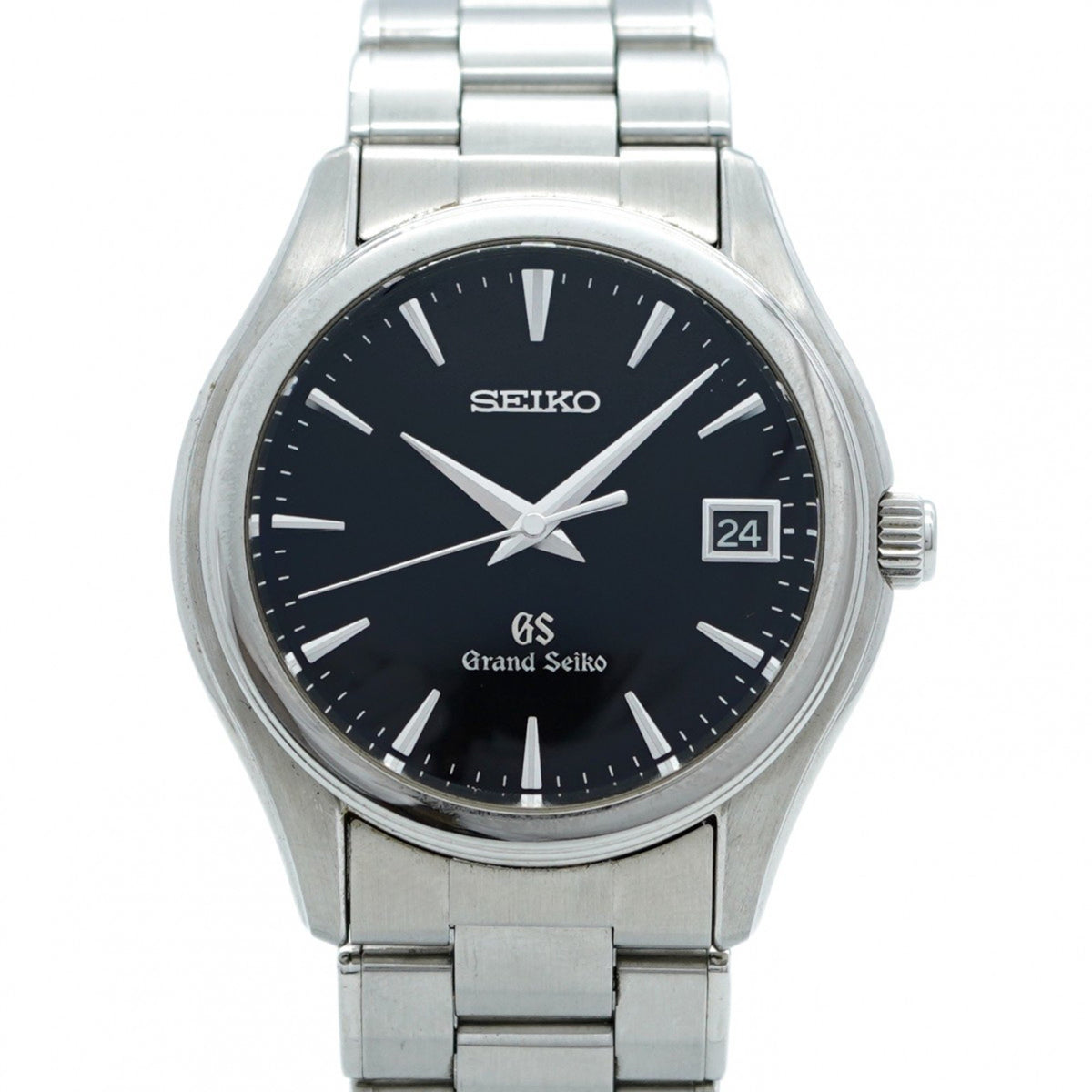 Pre-Owned Seiko Grand 9F62-0A10 Black Dial Men's Watch
