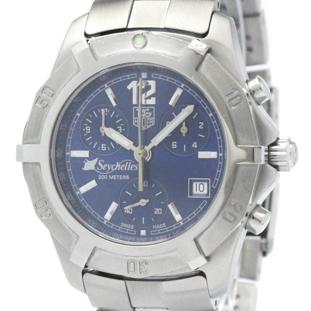 Montre chronographe exclusive TAG HEUER 2000 d'occasion, modèle Seychelles CN111D BF563356 