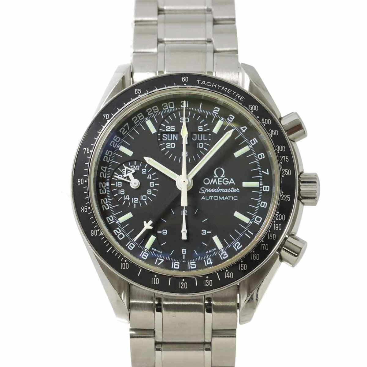 Pre-Owned OMEGA Speedmaster Mark 40 Cosmos Triple Calendar 3520 50 Men's Watch Black Automatic