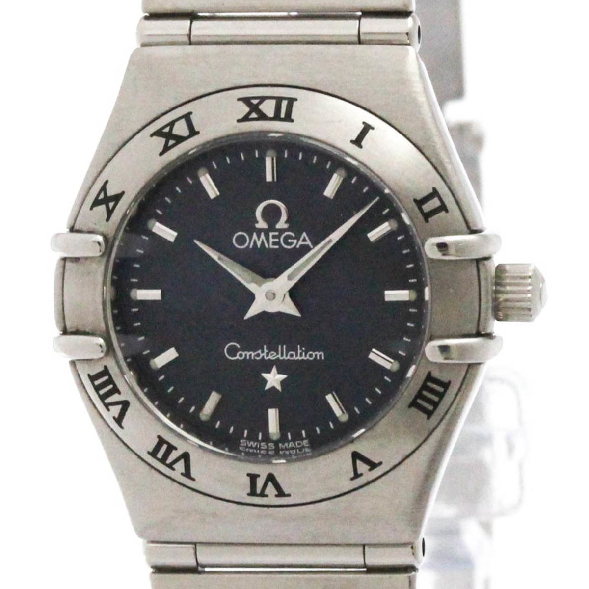 Pre-Owned OMEGA Constellation Steel Quartz Ladies Watch 1572.40 Polished
