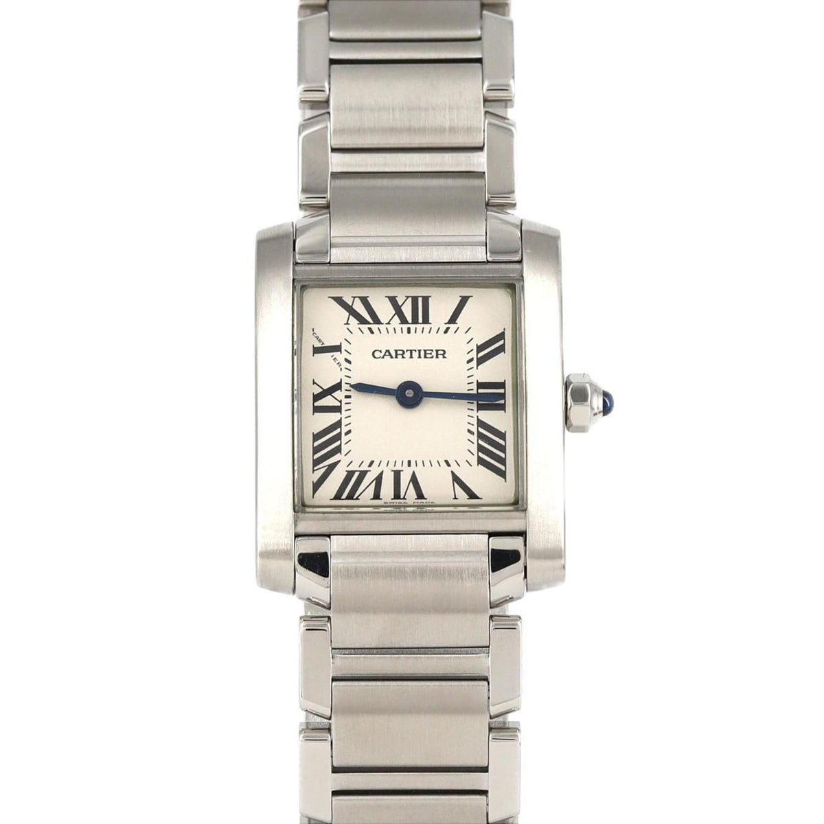 Pre-Owned Cartier Tank Fran?aise SM W51008Q3 Stainless Steel Quartz Watch