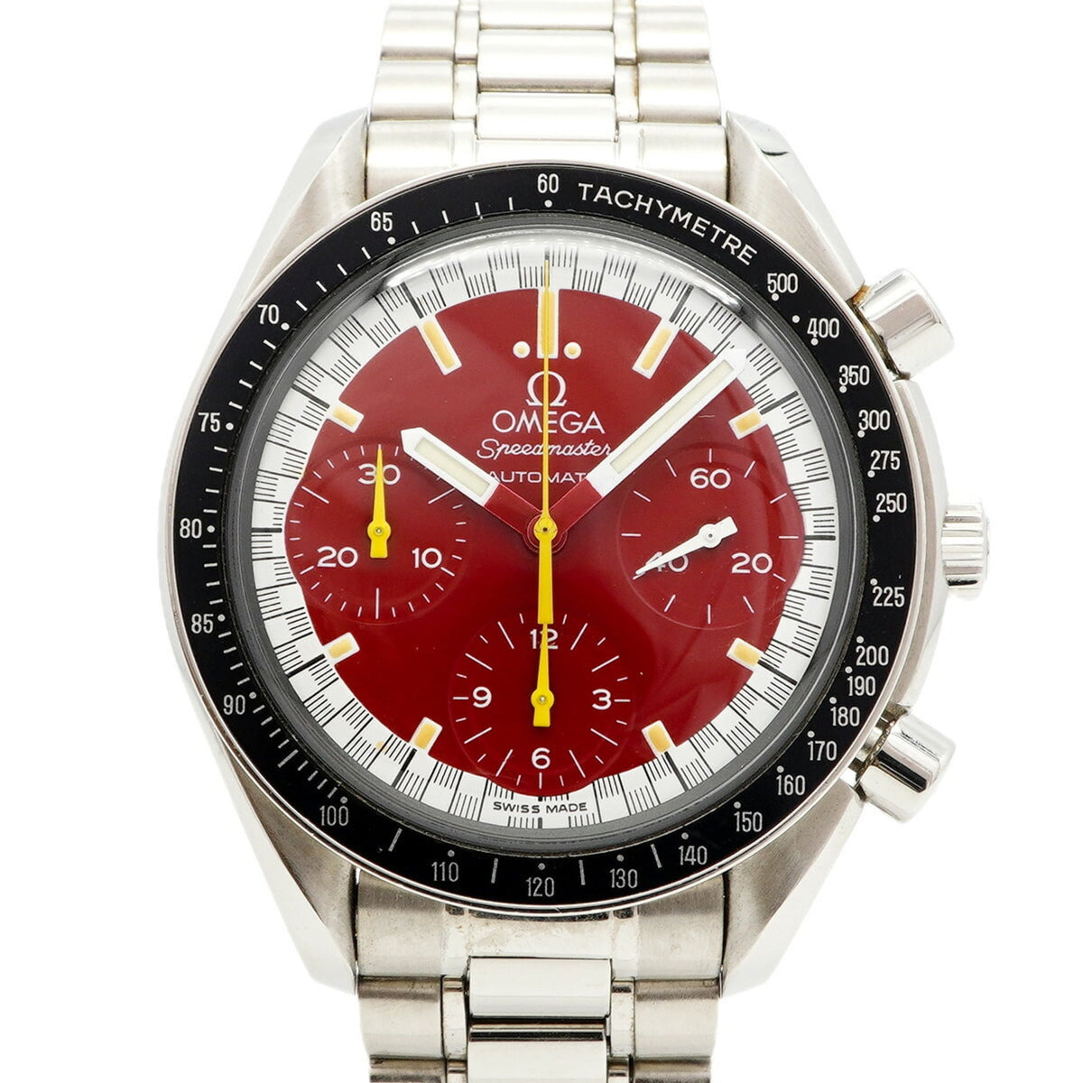 Pre-Owned Omega Speedmaster Michael Schumacher 3510.61 Red Dial Men's Watch