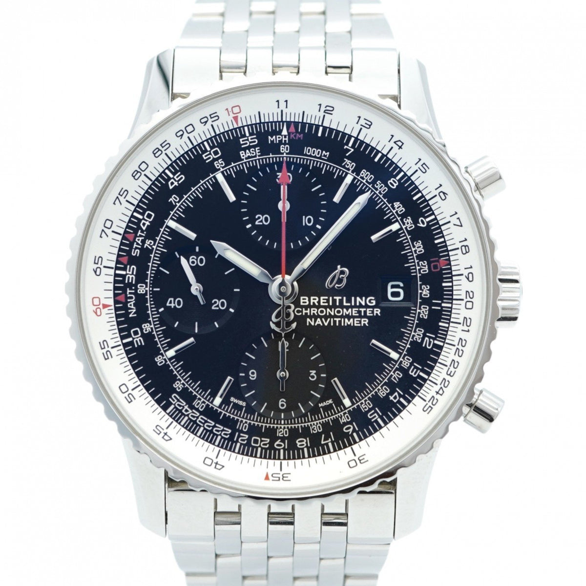 Pre-Owned Breitling Navitimer 1 A13324121B1A1 Black Dial Men's Watch