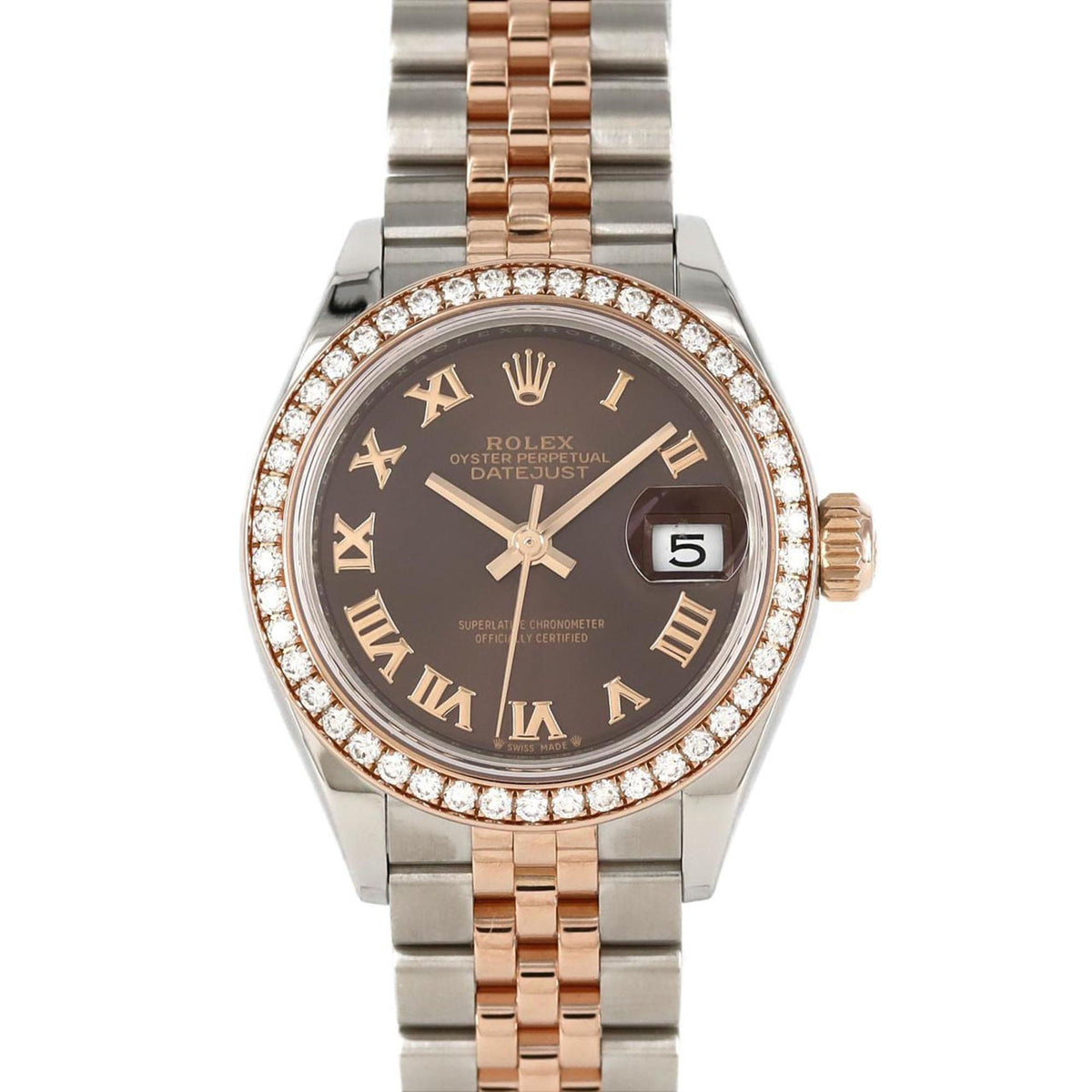 Pre-Owned Rolex Datejust 279381RBR SSxPG Watch Automatic Winding Random Number