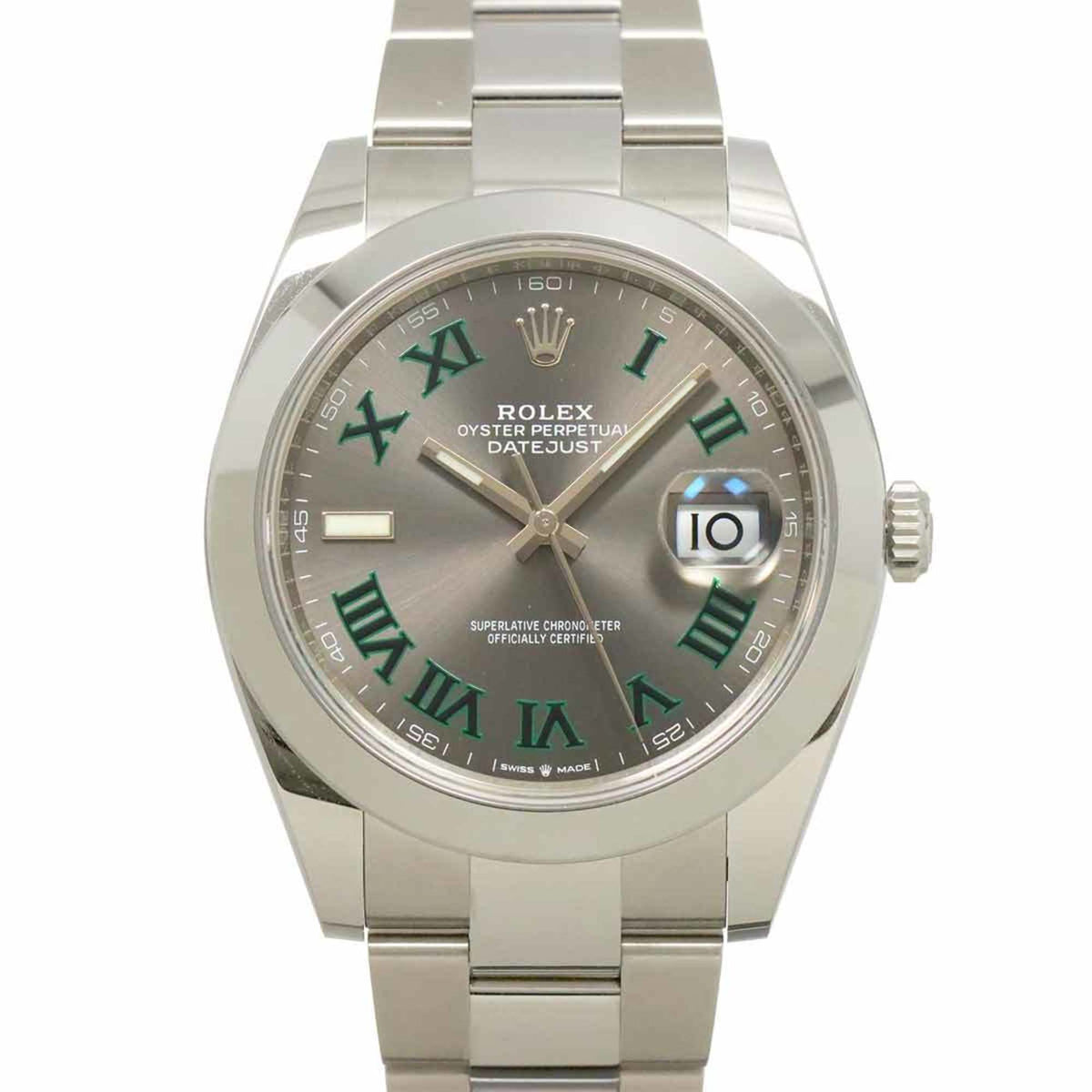 Pre-Owned Rolex Datejust 41 126300 Random Number Roulette Men's Slate Automatic Watch
