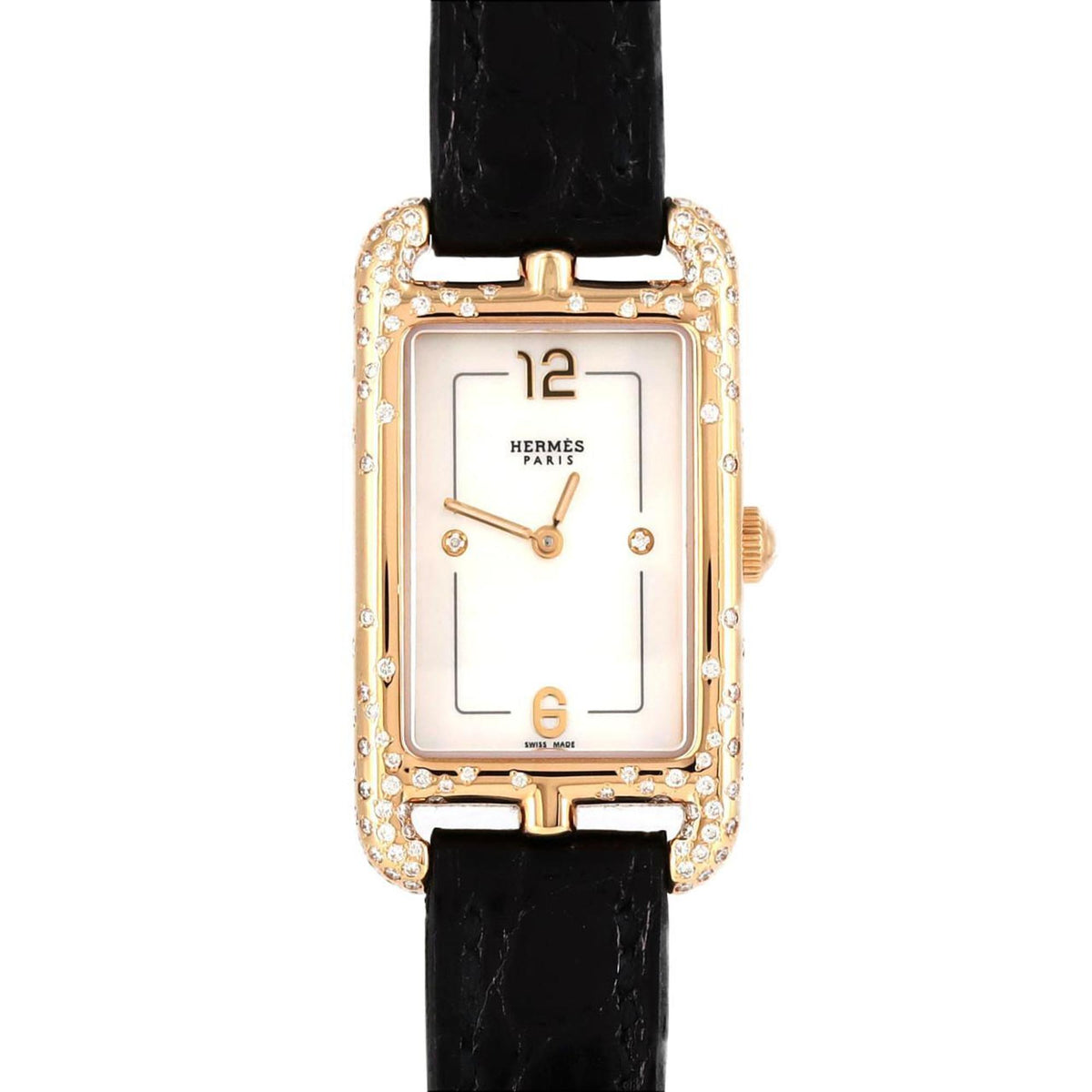 Pre-Owned Hermes Nantucket PG D?2P NA2.272 PG?RG Wristwatch Quartz